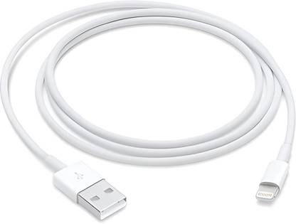 MAK Lightning Cable 2.4 A 1 m USB to Lightning Fast Charging Data Cable Supports iOS Devices