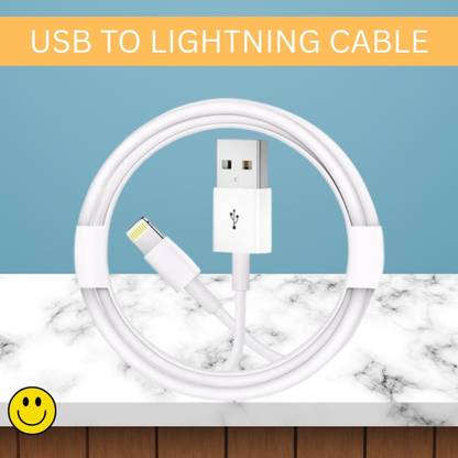 Clairbell Lightning Cable 1 m USB A to Lightning Cable, Charger Cable Compatible for iphone 11/12/13/14proJ256
