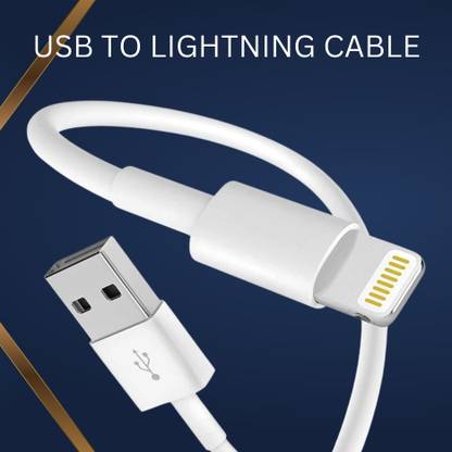 SACRO Lightning Cable 1 m USB A to Lightning Cable Fast Charger Compatible for iphone 11/12/13/14 proF156