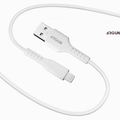 ARGUN Lightning Cable 3.4 A 1 m Fast Charging USB to Lightning Cable for Efficient Power Transfer
