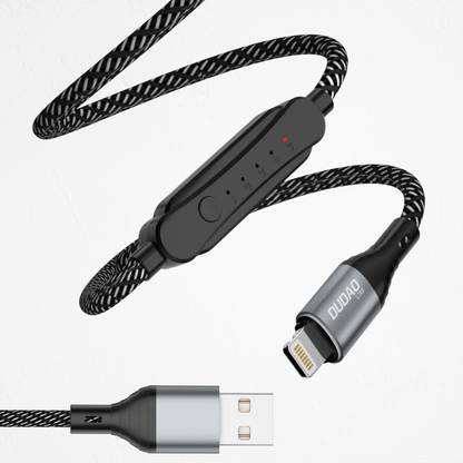 DUDAO Lightning Cable 5 A 1.23 m Smart Cable with Built in 4 Mode to set the timer Fast Charging Lightning