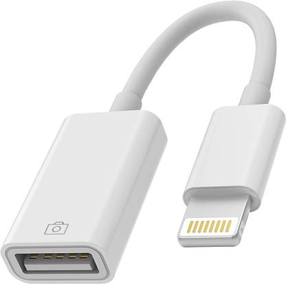 Hespa Lightning Cable 0.5 A 0.1 m Braided Shielding 8 Pin OTG Adapter for USB Camera, Card Reader, Keyboard, iPad Series