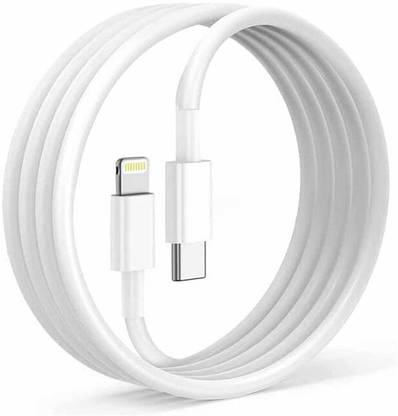 hirdesh Lightning Cable 1 m USB C TO LIGHTNING CABLE 1M WHITE