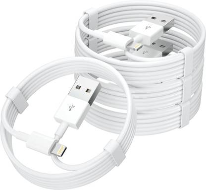 RHONNIUM Lightning Cable 2.4 A 1 m Copper Braiding 20W MFI8 Pin USB Lightning Cable