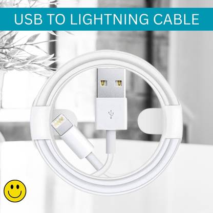 Clairbell Lightning Cable 1 m USB A to Lightning Cable, Charger Cable Compatible for iphone 11/12/13/14proJ286