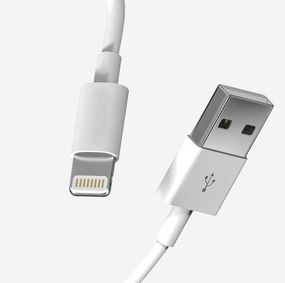 hirdesh Lightning Cable 1 m Lightning to USB Cable 1M WHITE