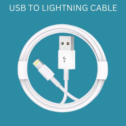 SACRO Lightning Cable 1 m USB A to Lightning Cable Fast Charger Compatible for iphone 11/12/13/14 proF142