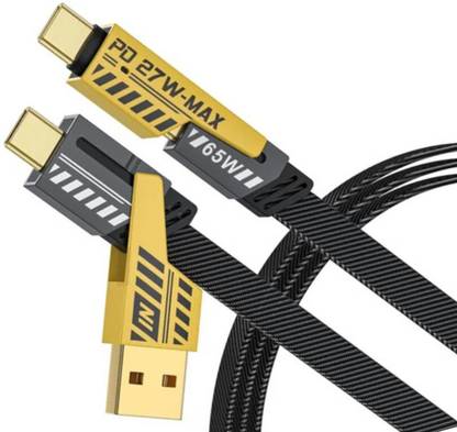 WEROX Lightning Cable 1 m 4-IN-1 Convetible Data Cable,USB Type C Cable 6.5 A 1 m lightning cable,65+27W(MAX)Type C Cable 13 A 1 m Braided 4 in 1 65W Fast Charging Cable,Super Durable Texture Braided