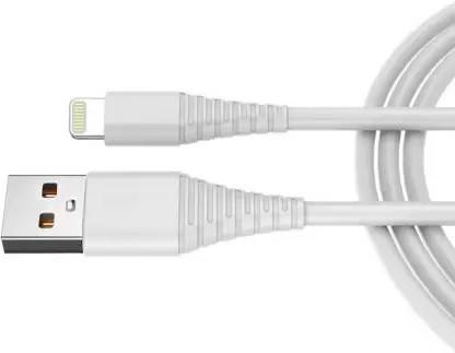 Lenon Lightning Cable 1 m Fast Charging & Data Sync USB Cable Compatible For iPhone 6/6S/7/7+/8/8+/10/11,