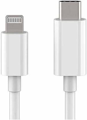 hirdesh Lightning Cable 1 m USB C TO LIGHTNING CABLE 1M WHITE