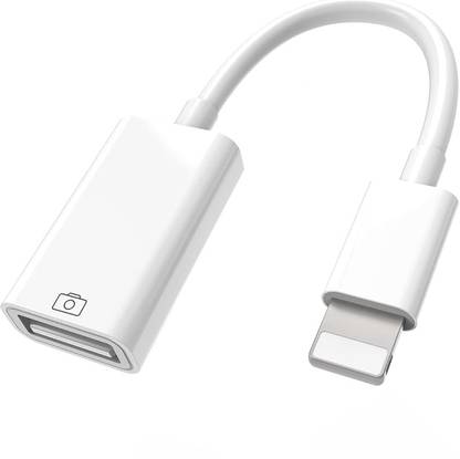 Hespa Lightning Cable 0.5 A 0.1 m Braided Shielding USB-C Female to 8-Pin Male Adapter, Fast Charging Converter