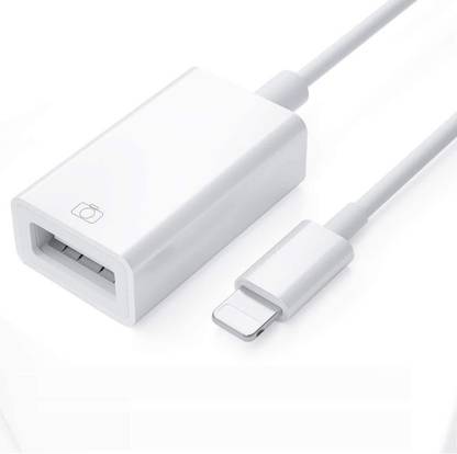 Hespa Lightning Cable 0.5 A 0.1 m Braided Shielding 8-Pin to USB-C Connector Adapter for Charging, Camera & Sync