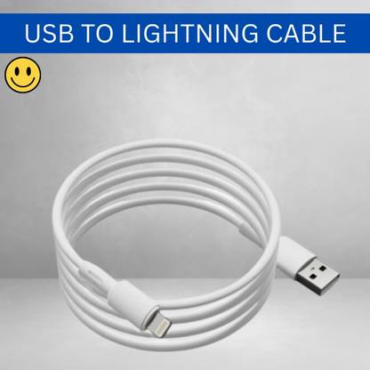 SACRO Lightning Cable 1 m USB A to Lightning Cable Fast Charger Compatible for iphone 11/12/13/14 proQ348