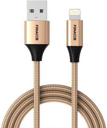 FONACC Lightning Cable 1 m 2.4A USB to Lightning Braid Data Cable