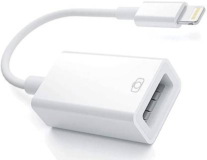 AZMKIMI Lightning Cable 0.6 m Apple Lightning to USB Camera Adapter,USB 3.0 OTG Cable Adapter for iPhone for iPad,Portable USB Adapter Compatible iOS13,Support Card Reader,USB Flash Drive,Keyboard,Mouse,No Application-Plug & Play