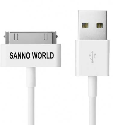 SANNO WORLD Lightning Cable 2 A 1.2 m 30 Pin to USB Charging & Data Sync Cable for iPhone 3G/3GS/4/4s/iPad 1/2/3