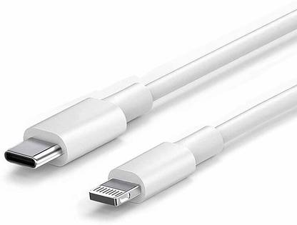 hirdesh Lightning Cable 1 m USB C TO LIGHTNING CABLE 1M WHITE