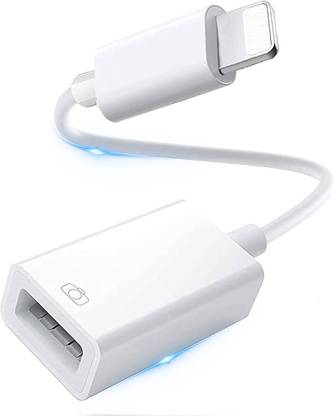 Hespa Lightning Cable 0.5 A 0.1 m Braided Shielding OTG Cable Adapter 8 Pin to USB for X Max 11 8 7 6 Plus iPad Devices