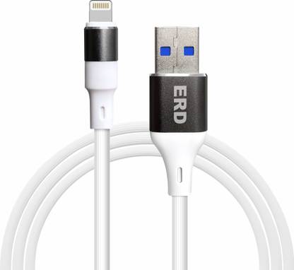 ERD Lightning Cable 1 m UC-180 Lightning Metal Data Cable, 25W Fast Charging, Durable, High Strength with 5mm OD cable