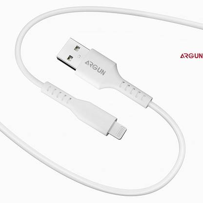 ARGUN Lightning Cable 3.4 A 1 m QuickCharge USB to Lightning Cable for Maximum Efficiency