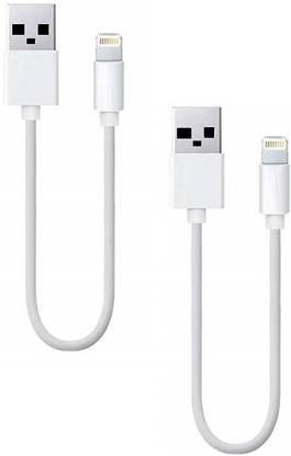 Pacificdeals Lightning Cable 0.2 m Fast Speed 3.4Amp USB To Lightning Port 8Pin Sync Charge Power Bank Data Cable Compatible With iPhone 5 5C 5S 6 6 Plus 6S 6S Plus SE 7 7 Plus 8 8 Plus X (Pack of 2)