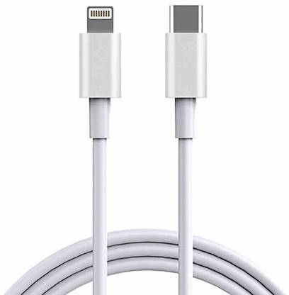 hirdesh Lightning Cable 1 m USB C TO LIGHTNING CABLE 1M WHITE