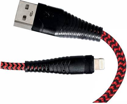 BOLT Lightning Cable 1 m Nylon Braided USB Lightning Cable Data Sync & Fast Charging Cable