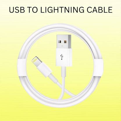YAROH Lightning Cable 1 m USB A to Lightning Cable Fast Charger Compatible for iphone 11/12/13/14 proI314