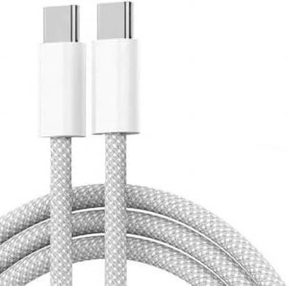 Auxiliary Lightning Cable 6 A 1 m Original quality i Phone 15/15 pro max/ Mini, iPod, and iOS Devices, White,