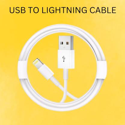 SACRO Lightning Cable 1 m USB A to Lightning Cable Fast Charger Compatible for iphone 11/12/13/14 proD461