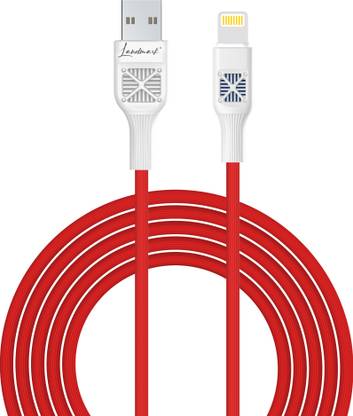 Landmark Lightning Cable 1.2 m LED Indicator, Fast data Transfer, Premium funky Texture Cable