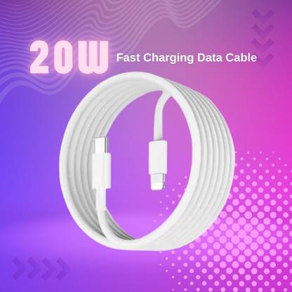 uttakava Lightning Cable 6 A 1 m NA Type C USB to Lightening, Fast Charging & Data Sync USB Cable Supports Type-C PD Adapters