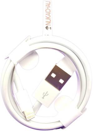 NUKAICHAU Lightning Cable 2 A 1.02 m Copper Braiding Lightning Cable for Charging & Data Transfer