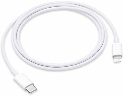 hirdesh Lightning Cable 1 m USB C TO LIGHTNING CABLE 1M WHITE