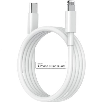 RoarX Lightning Cable 1 m PVC USB-C to Lightning Cable for X,XS,XR,11,11PRO,11PRO MAX,12,12PRO,12mini Fast Charging Lightning Cable