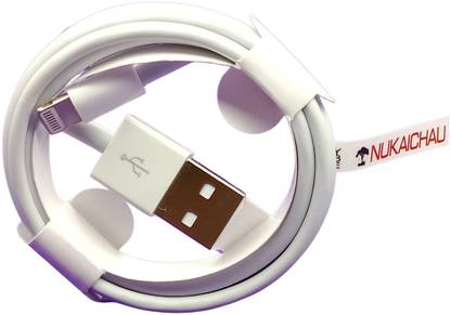 NUKAICHAU Lightning Cable 8 A 1.19 m Copper Braiding Lightning Cable for iPhones, iPods, Airpods & iPads