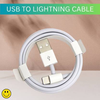 Clairbell Lightning Cable 1 m USB A to Lightning Cable, Charger Cable Compatible for iphone 11/12/13/14proL66