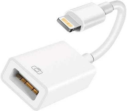 Hespa Lightning Cable 0.5 A 0.1 m Braided Shielding OTG Adapter Cable 8 Pin for Card Reader, USB, Mouse, iPad Series