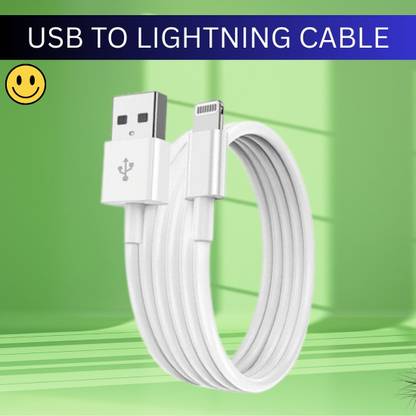 Clairbell Lightning Cable 1 m USB A to Lightning Cable Fast Charger Compatible for iphone 11/12/13/14 proR240