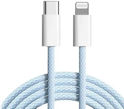 Punnkk Lightning Cable 1 m Braided USB C to Lightning-Fast Charging Data Sync. Cable