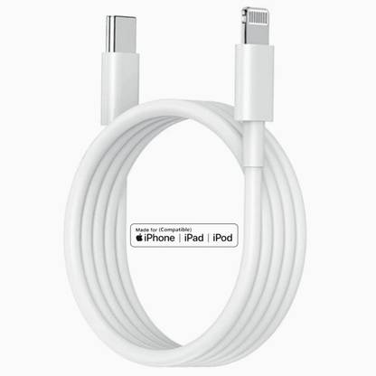 RoarX Lightning Cable 3 A 1 m PVC 20 Watt PD USB C to Lightning Cable for iPhone X 11 12 13 14 Pro Pro Max