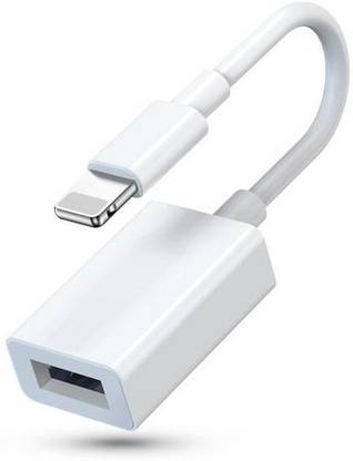 Nizix Lightning Cable 0.5 A 0.1 m Braided Shielding USB OTG Adapter for iPad 8-Pin Input, Use with MIDI, Drive, Camera