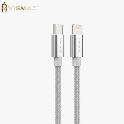 vismac Lightning Cable 1.2 m High Speed 3.4 Amps USB Type C to Lightening