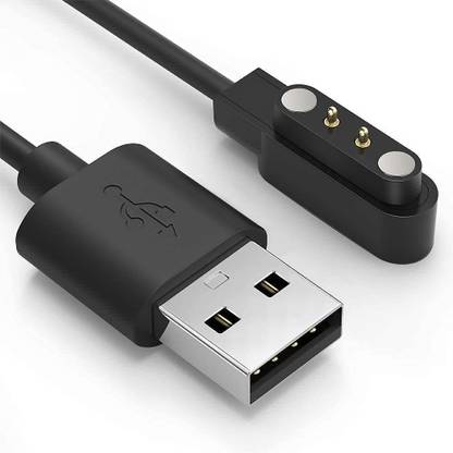 ModishOmbre Magnetic Charging Cable 0.45 m 2 Pin Smartwatch Charger, Magnetic USB 2.0 Charging Cable for Noise ColorFit Pro 4 / Pro 4 Max/Pro 3 / ColorFit Ultra/Pulse Go Buzz/Pulse Pro 2 Support All Noise 2 Pin Smartwatch