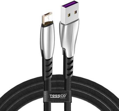 Tessco Micro USB Cable 2 A 1 m GU-340 480mbps High-Speed Quick Nylon Braided Sync and Fast Charging USB Data Cable