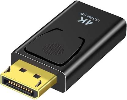 WiredCom Micro USB Cable 0.1 m Displayport to HDMI, Displayport Male to HDMI Female 3D DP to HDMI Converter Audio Video Adapter