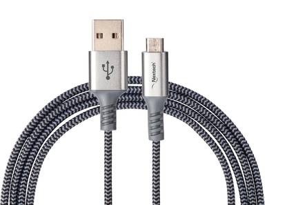 Nextech Micro USB Cable 2.4 A 3 m Copper Braiding Fast Micro USB NC62BR