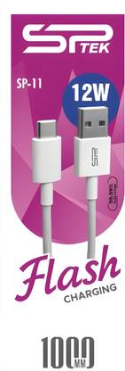 SP TEK Micro USB Cable 1.2 m 12 W 1.3 Amp Data Charging & Transfer Cable