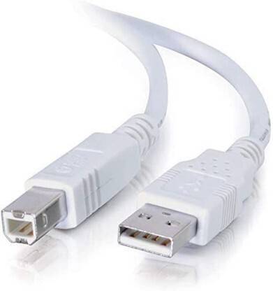 CV STUFF Micro USB Cable 1.5 m USB 2.0 High Speed Printer Scanner Cable A Male to B Male (1.5 Meter, White)