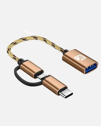 Rocker Micro USB Cable 0.2 m R-OTG2 Universal OTG 2 IN 1 Cable Fast Charging Data Transfer Speed